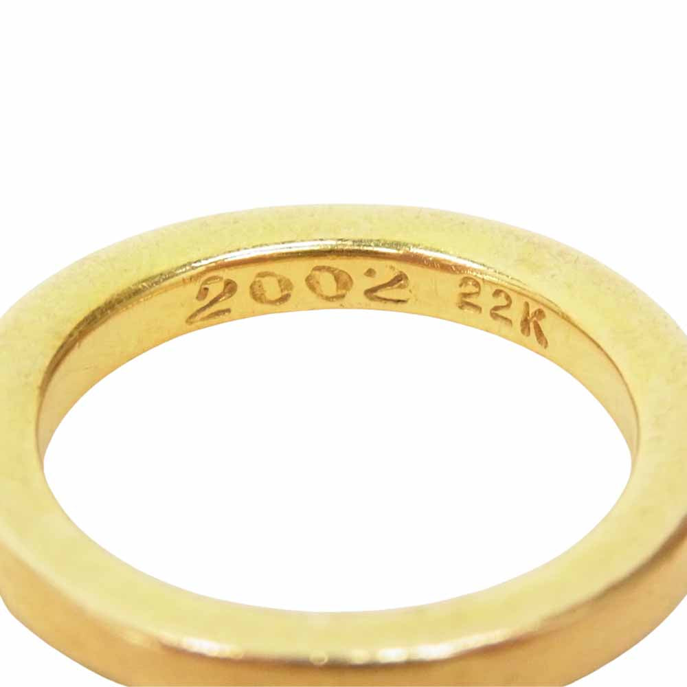 CHROME HEARTS クロムハーツ（原本有） 22K NTFL リング  ゴールド系 10号【中古】