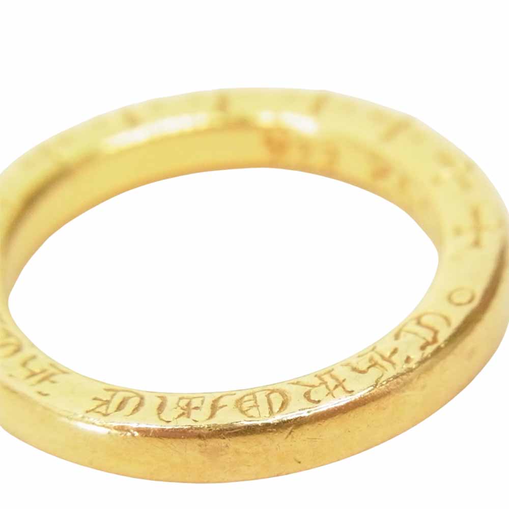 CHROME HEARTS クロムハーツ（原本有） 22K NTFL リング  ゴールド系 10号【中古】
