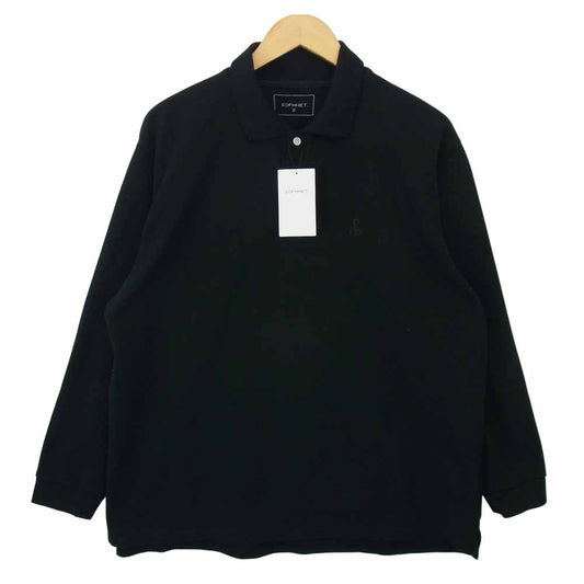 SOPHNET. ソフネット 21SS SOPH-210053 L/S WIDE POLO ロングスリーブ ワイド ポロシャツ ブラック系 S【新古品】【未使用】【中古】