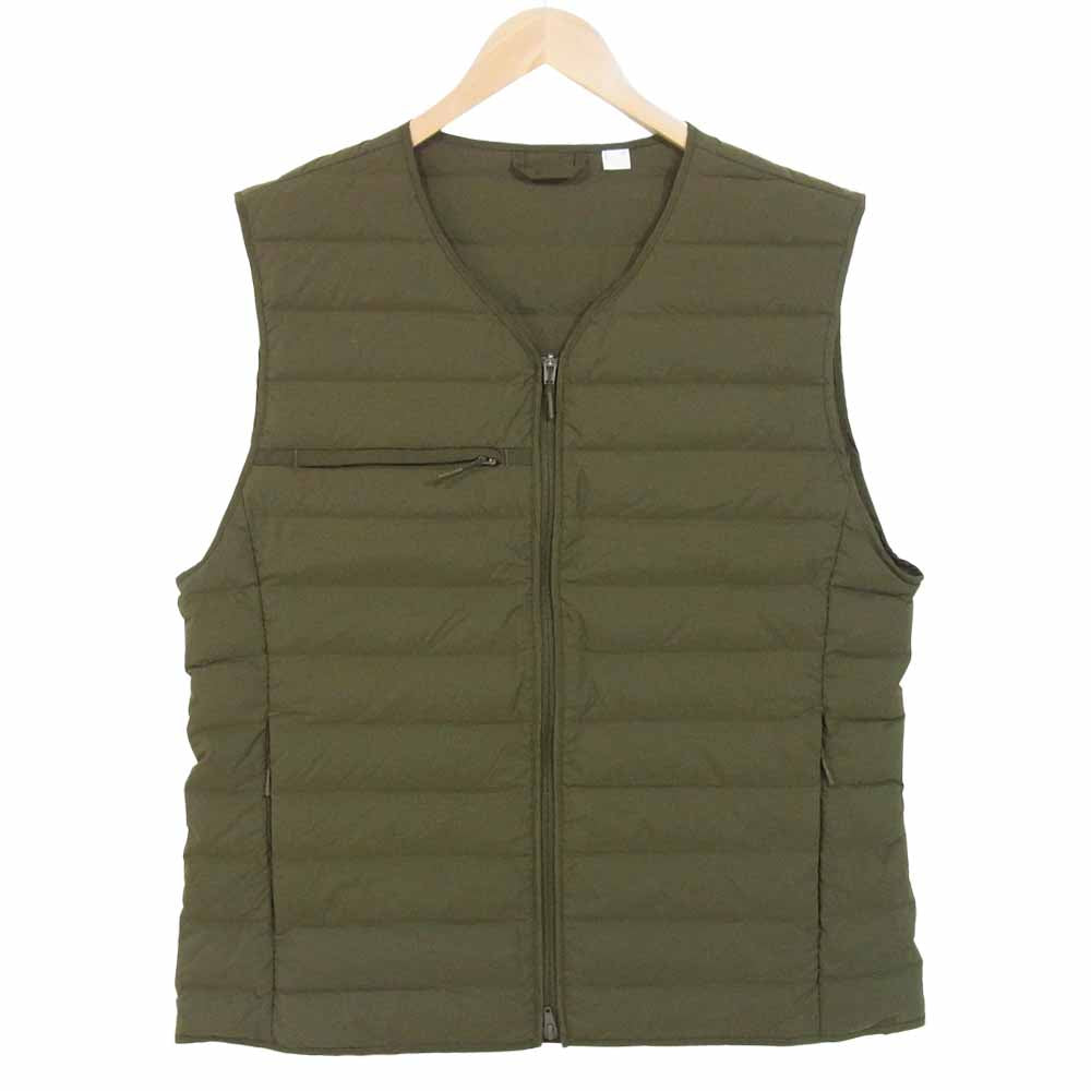 Yohji Yamamoto ヨウジヤマモト GV4178 Y-3 Khaki Down Classic Light Liner Vest クラシック ライト ダウンベスト カーキ系 L【美品】【中古】