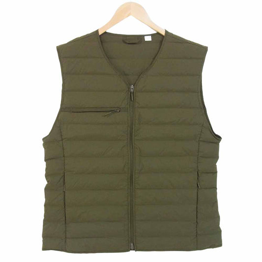 Yohji Yamamoto ヨウジヤマモト GV4178 Y-3 Khaki Down Classic Light Liner Vest クラシック ライト ダウンベスト カーキ系 L【美品】【中古】