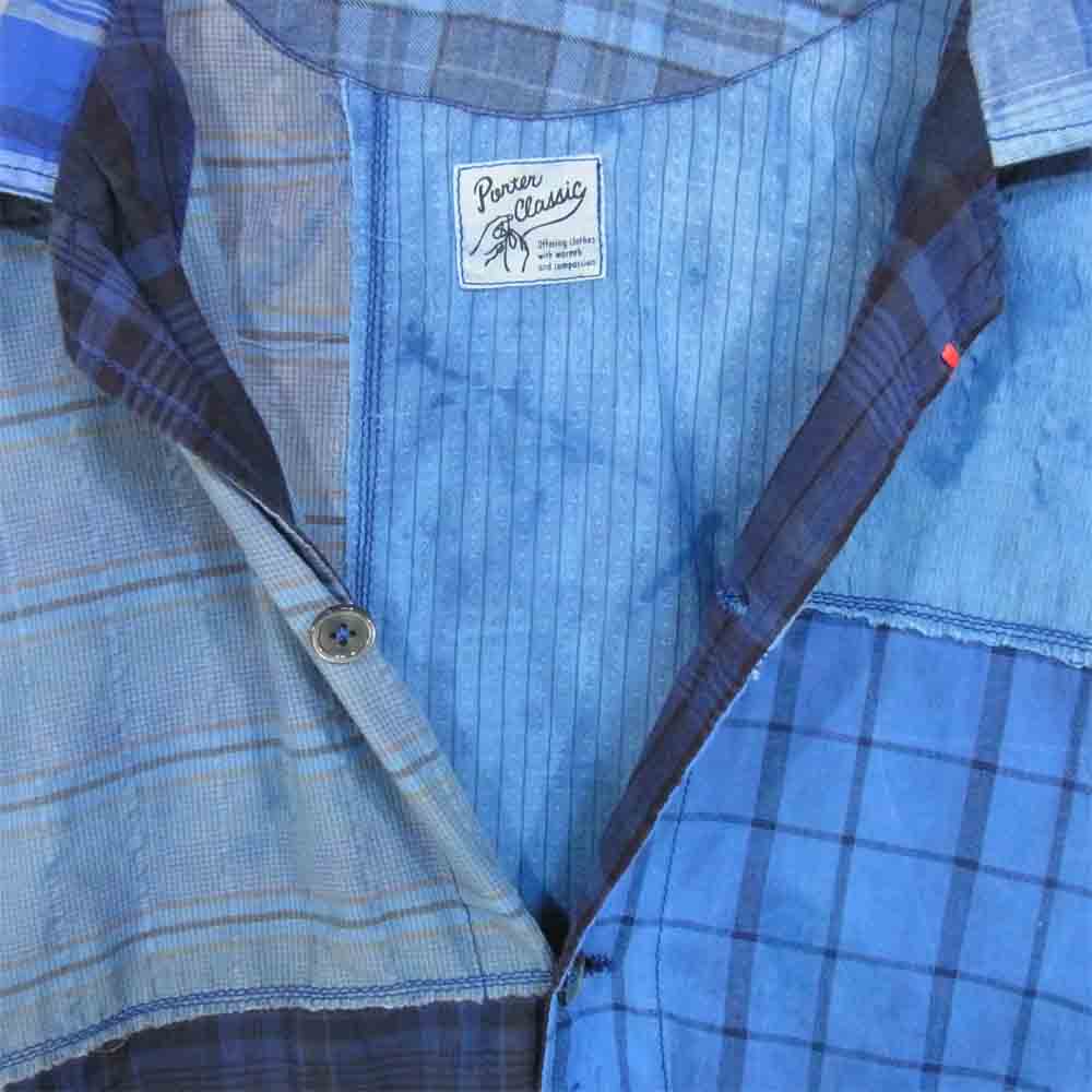 PORTER CLASSIC ポータークラシック H/W NEL MEN'S JACKET INDIGO. ハンドワークネルメンズジャケット ブルー系 3【美品】【中古】