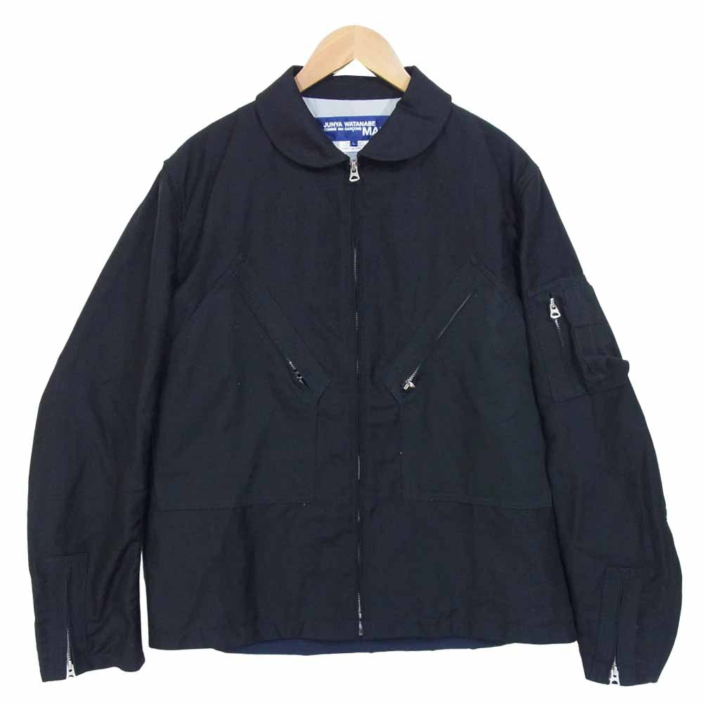 JUNYA WATANABE COMME des GARCONS MAN ジュンヤワタナベコムデギャルソンマン AD2020 WG-J021 Max's Sandwich Book ウールラミートロ ダークネイビー系 L【美品】【中古】