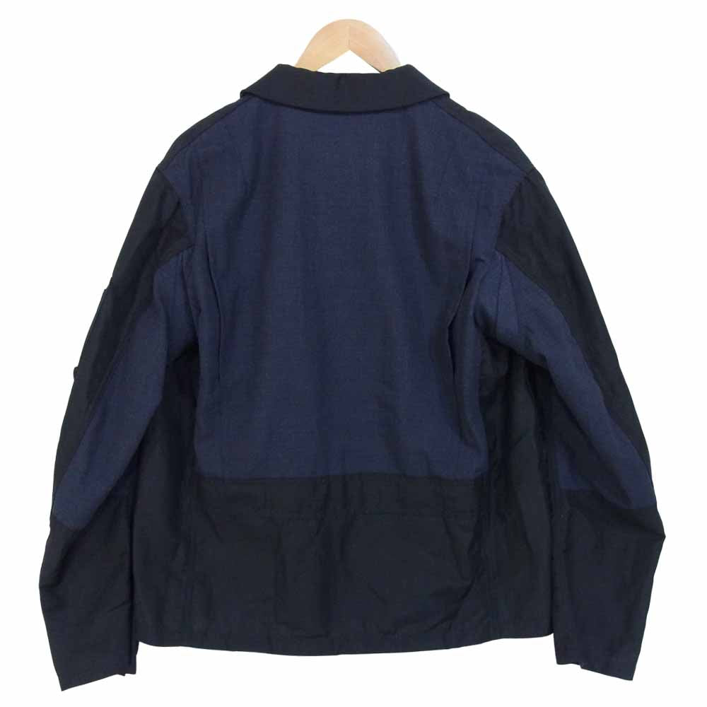 JUNYA WATANABE COMME des GARCONS MAN ジュンヤワタナベコムデギャルソンマン AD2020 WG-J021 Max's Sandwich Book ウールラミートロ ダークネイビー系 L【美品】【中古】