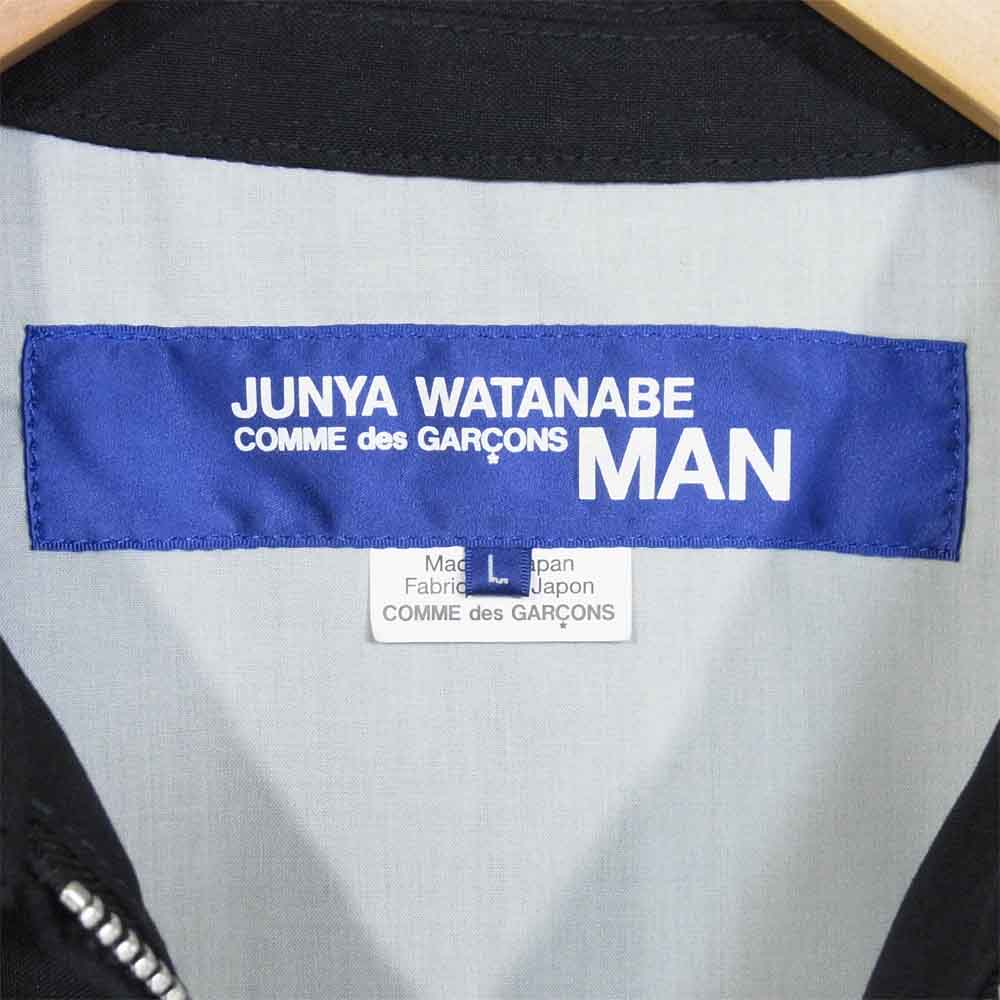 JUNYA WATANABE COMME des GARCONS MAN ジュンヤワタナベコムデギャルソンマン AD2020 WG-J021 Max's Sandwich Book ウールラミートロ ダークネイビー系 L【美品】【中古】