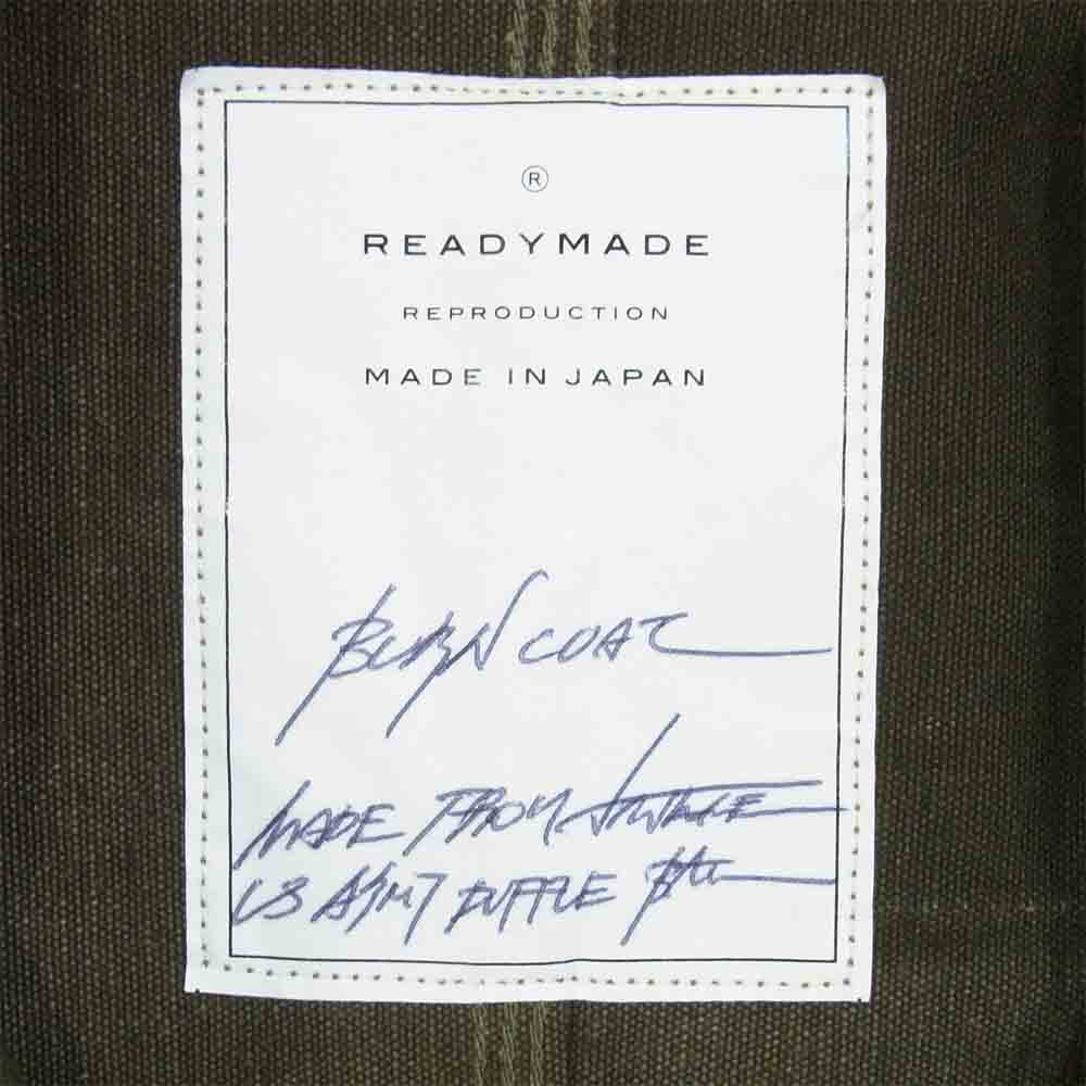 レディメイド BURN COAT バーン コート カバーオール 日本製 カーキ系 3【美品】【中古】