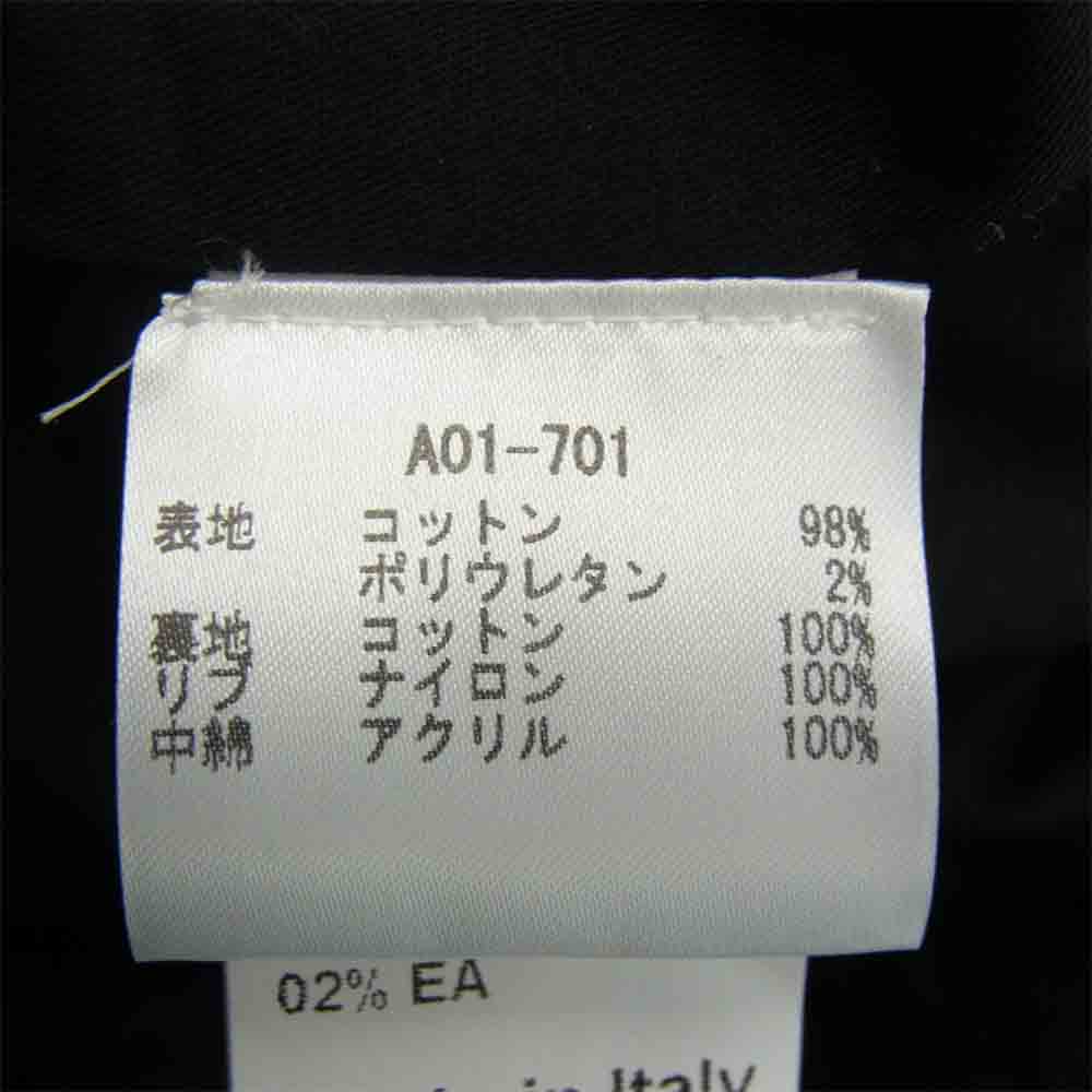 RAF SIMONS ラフシモンズ ARCHIVE REDUX 21SS Padded Sterling Bomber with striped ボンバー ジャケット ブラック系 44【極上美品】【中古】