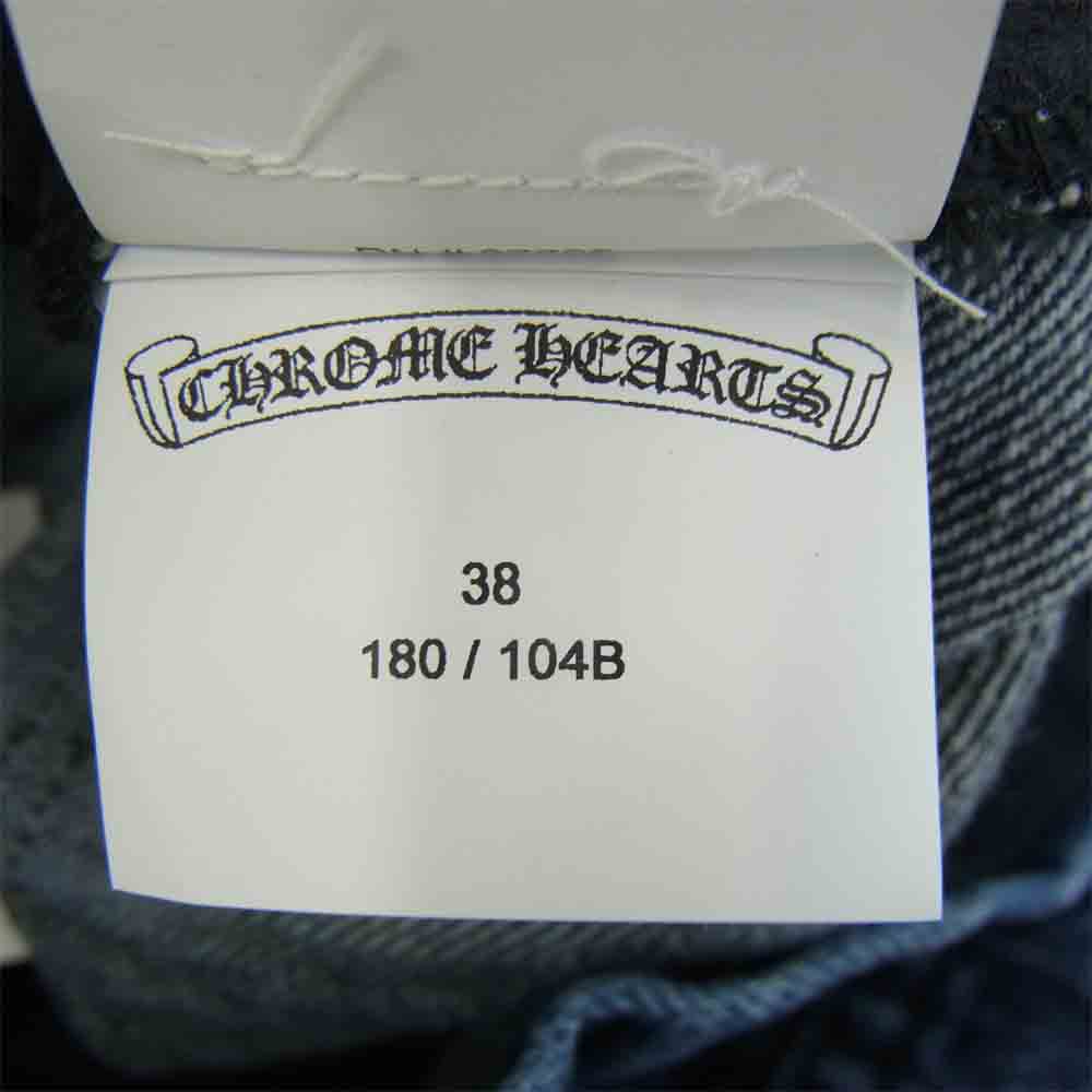 CHROME HEARTS クロムハーツ（原本無） Denim Pants クロスボールボタン クロスパッチ デニムパンツ インディゴブルー系【新古品】【未使用】【中古】