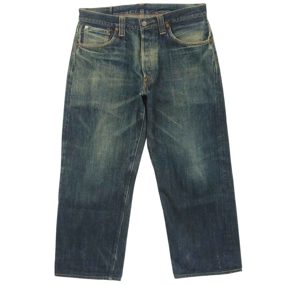 The REAL McCOY'S ザリアルマッコイズ JOE McCOY ジョー マッコイ LOT900S バックシンチ ディアスキンラベル 14.50Z デニムパンツ インディゴブルー系 W34 L36【中古】