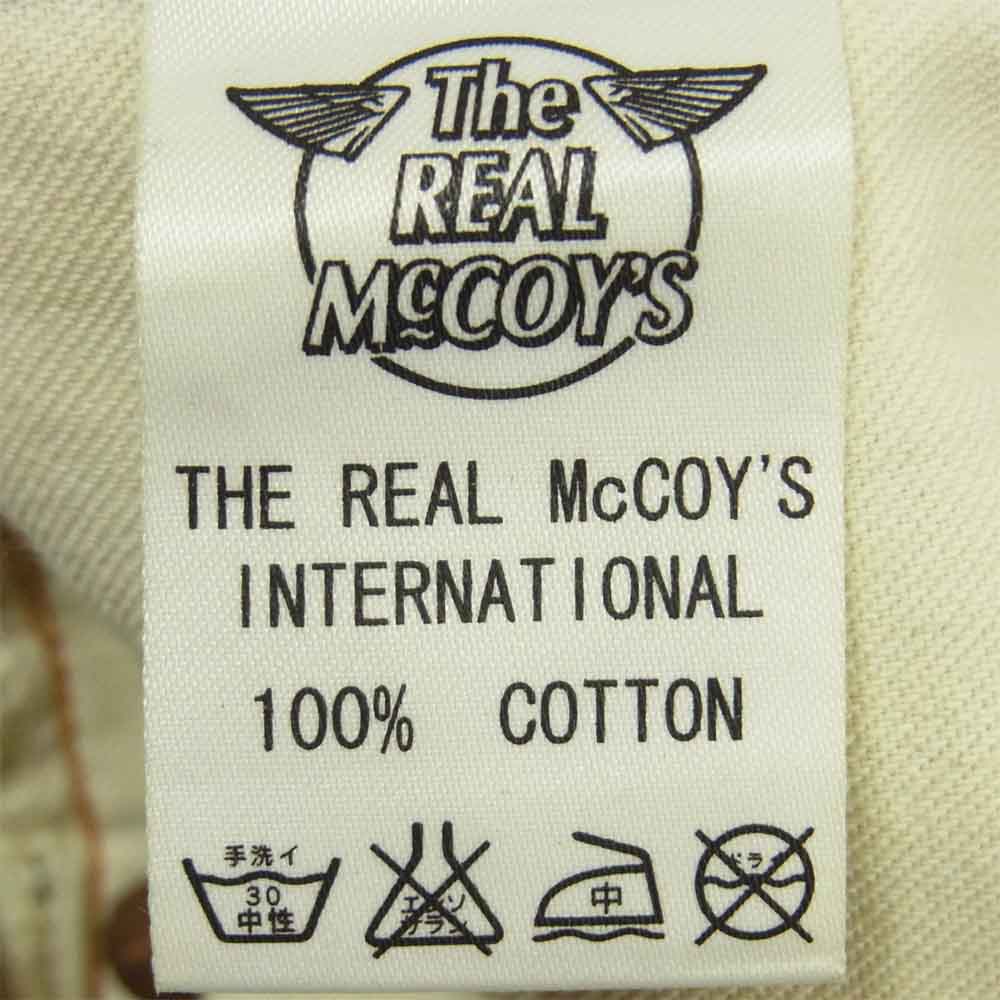 The REAL McCOY'S ザリアルマッコイズ JOE McCOY ジョー マッコイ LOT900S バックシンチ ディアスキンラベル 14.50Z デニムパンツ インディゴブルー系 W34 L36【中古】