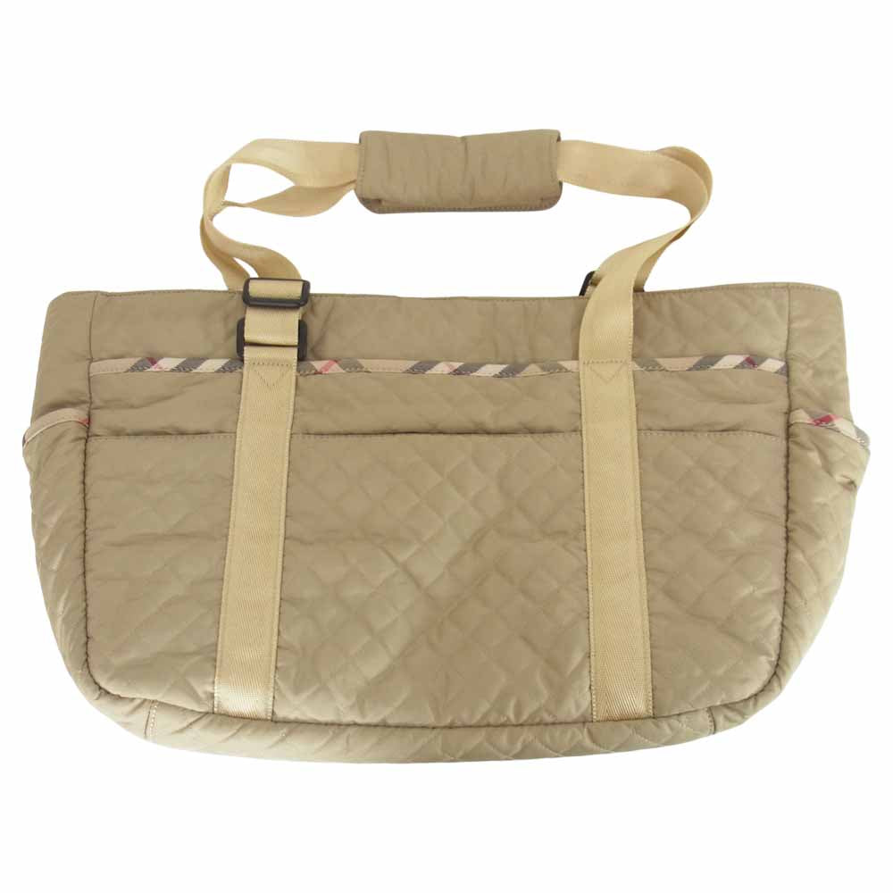 BURBERRY LONDON バーバリー ロンドン BF462-850-40 キルティング トートバッグ ベージュ系【中古】