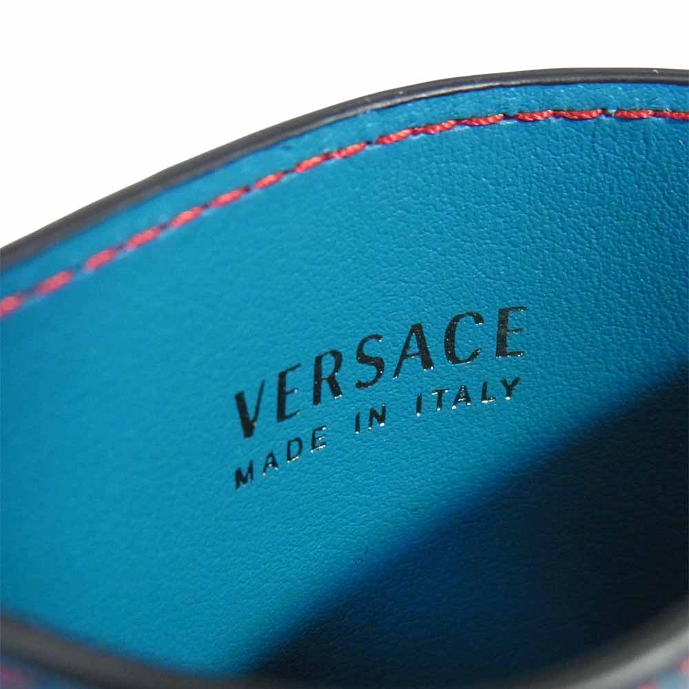 VERSACE ヴェルサーチ CARD CASE VITELLO カードケース ヴィッテロ マルチカラー系【極上美品】【中古】