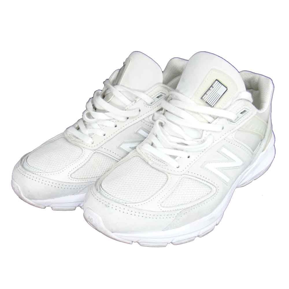 JUNYA WATANABE COMME des GARCONS ジュンヤワタナベコムデギャルソン 19AW M990JW5 × New Balance ニューバランス USA製 Pig Suede スニーカー ホワイト系 26cm【中古】