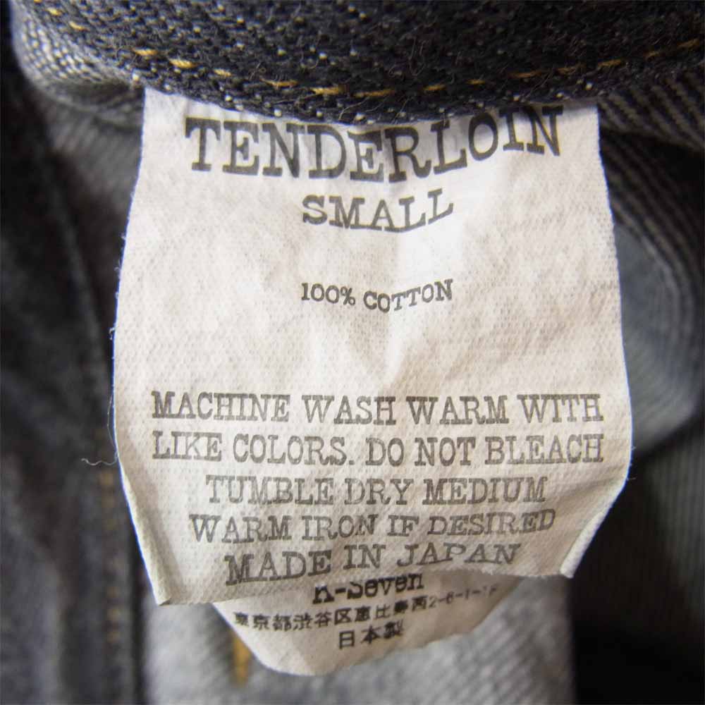 TENDERLOIN テンダーロイン DENIM SHORTS WASH ウォッシュ デニム ショーツ ブラック系 S【中古】