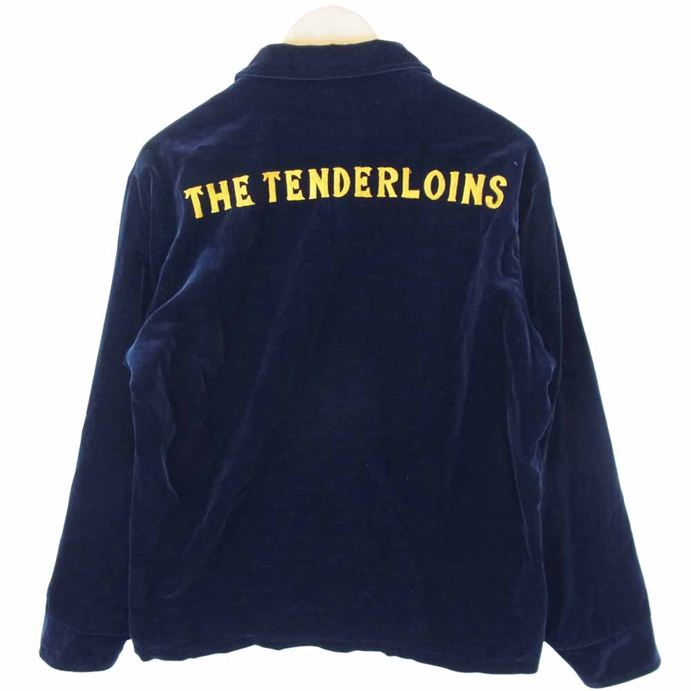TENDERLOIN テンダーロイン 13AW T-SOUVENIR JKT アラスカ スーベニア ベロア ジャケット ネイビー系 XS【中古】