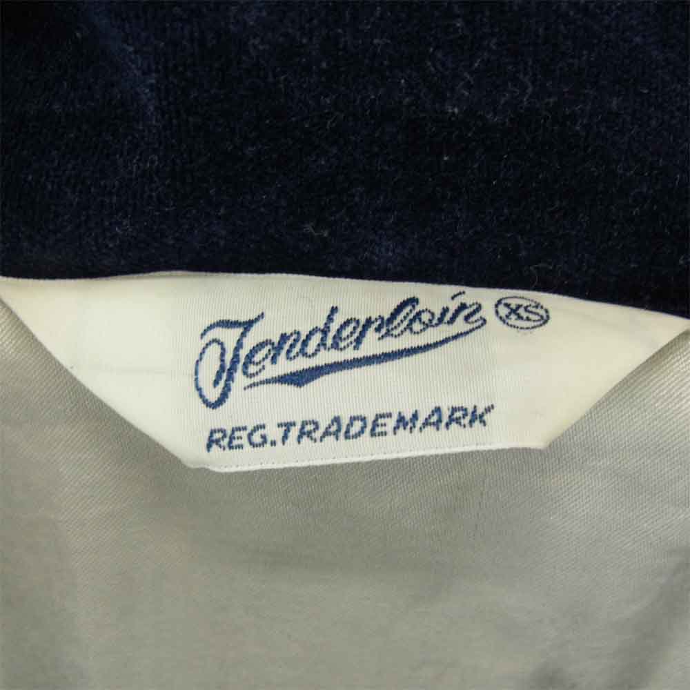 TENDERLOIN テンダーロイン 13AW T-SOUVENIR JKT アラスカ スーベニア ベロア ジャケット ネイビー系 XS【中古】