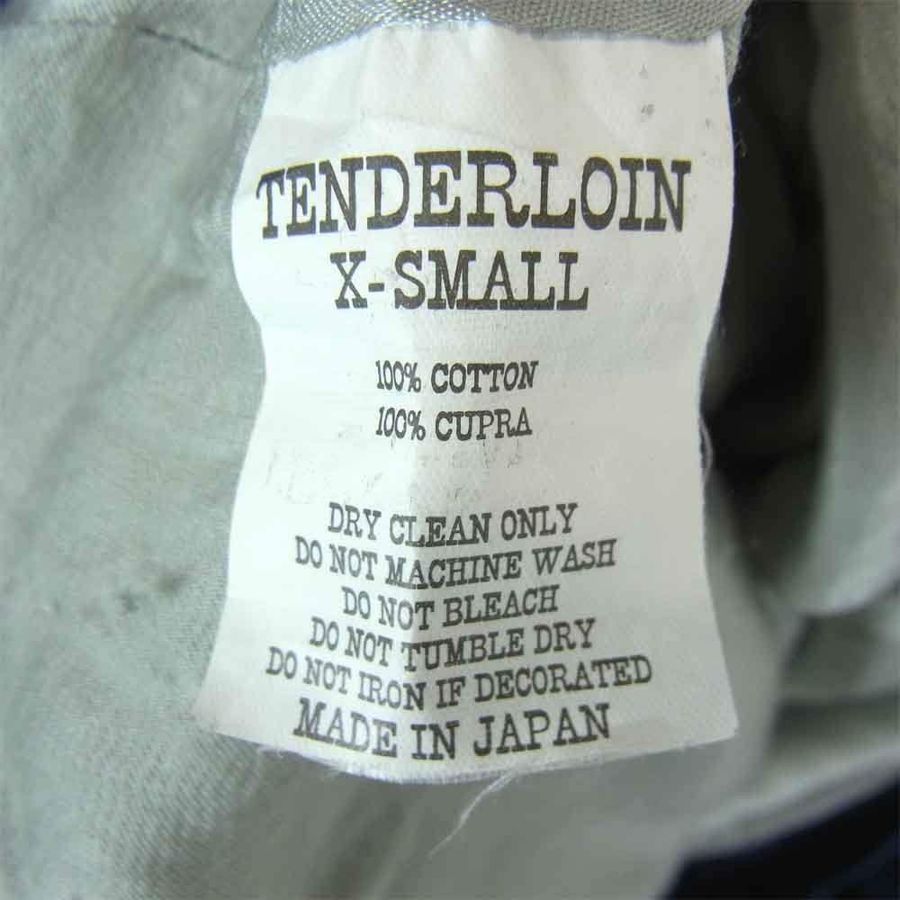 TENDERLOIN テンダーロイン 13AW T-SOUVENIR JKT アラスカ スーベニア ベロア ジャケット ネイビー系 XS【中古】