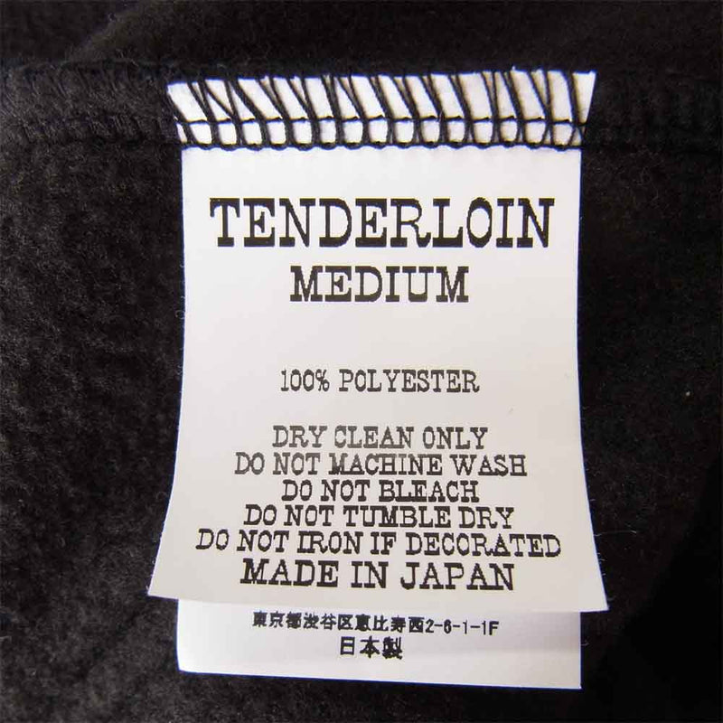 TENDERLOIN テンダーロイン 本店限定 FLEECE JKT フリース ジャケット ブラック系 M【美品】【中古】