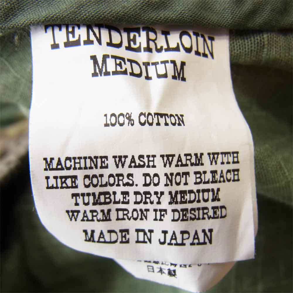 TENDERLOIN テンダーロイン 20SS ZIP UP WORK JKT U CAMO カモ ワーク ジャケット カーキ系 M【美品】【中古】