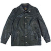 schott ショット LEATHER COACH JACKET レザー コーチ ジャケット ブラック系 38【美品】【中古】