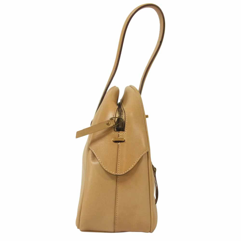 GUCCI グッチ 90671 レザー ハンド バッグ イタリア製 ライトブラウン系【中古】