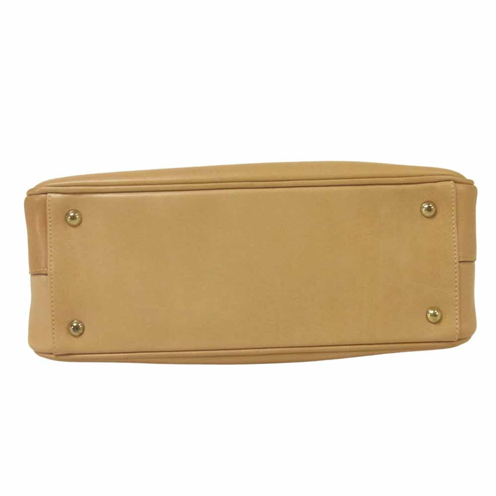 GUCCI グッチ 90671 レザー ハンド バッグ イタリア製 ライトブラウン系【中古】