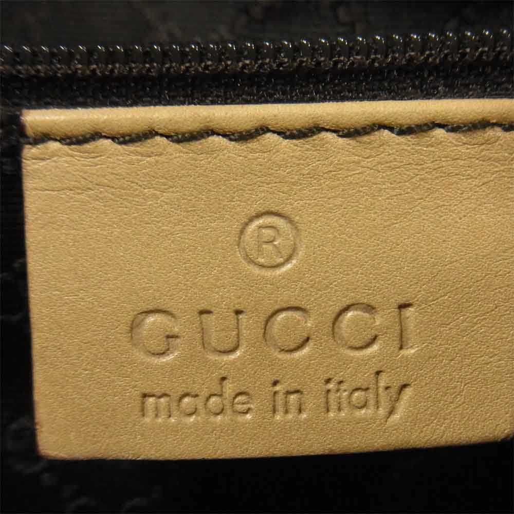 GUCCI グッチ 90671 レザー ハンド バッグ イタリア製 ライトブラウン系【中古】