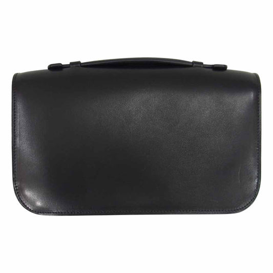双鞣和地 レザー クラッチバッグ  ブラック系【新古品】【未使用】【中古】