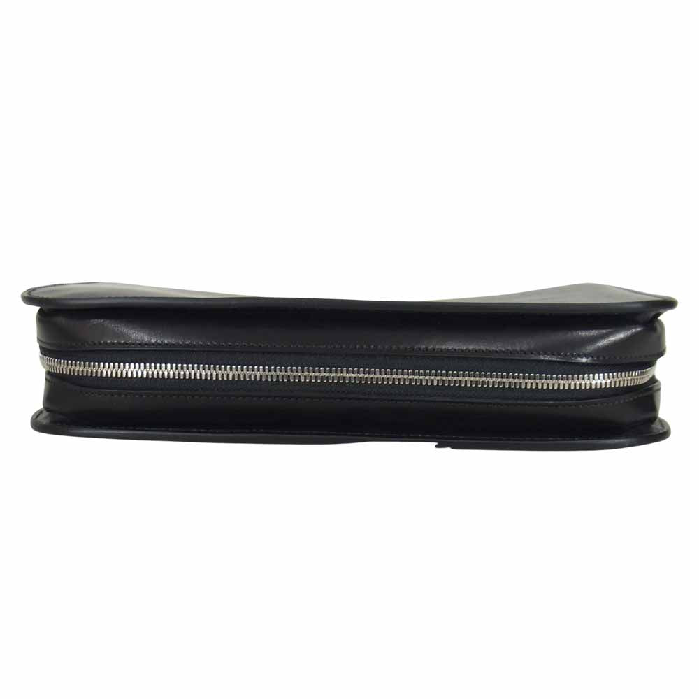 双鞣和地 レザー クラッチバッグ  ブラック系【新古品】【未使用】【中古】