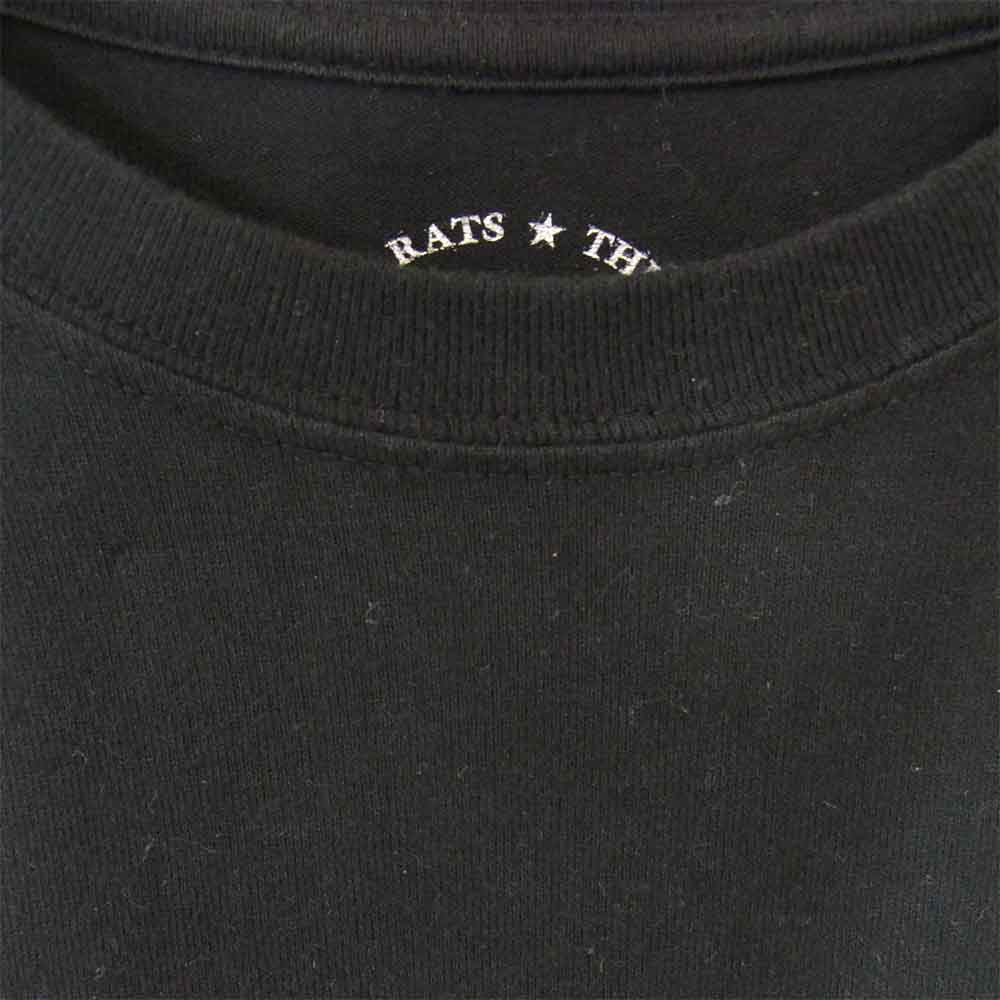 RATS ラッツ SAUSAGE RUN 5TH T-SHIRT プリント Tシャツ ブラック系 M【中古】
