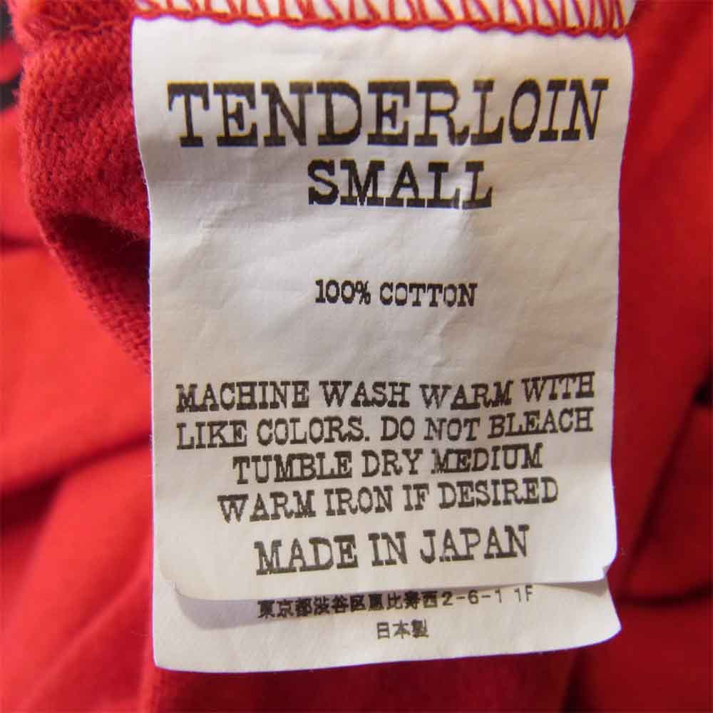 TENDERLOIN テンダーロイン T-COTTON NFL AX 分袖 フットボール アックス Tシャツ カットソー レッド系 S【中古】