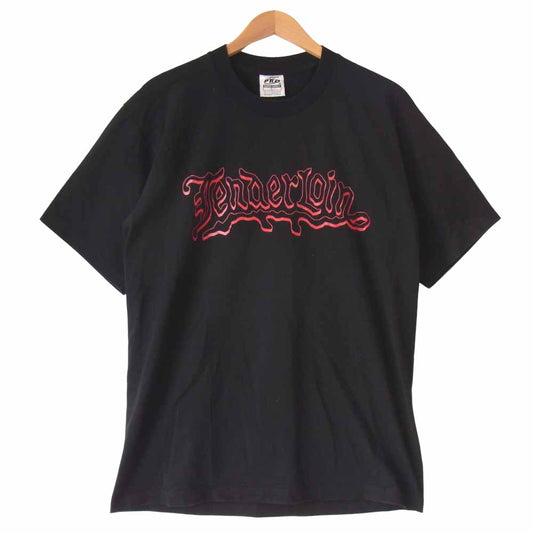 TENDERLOIN テンダーロイン T-TEE DE HEAVY ロゴ Tシャツ ブラック系 L【中古】