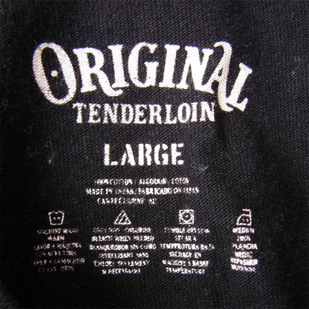 TENDERLOIN テンダーロイン T-TEE DE HEAVY ロゴ Tシャツ ブラック系 L【中古】