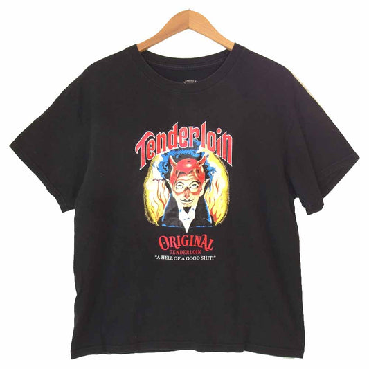 TENDERLOIN テンダーロイン T-TEE ON オールド ニック 半袖 Tシャツ ブラック系 L【中古】