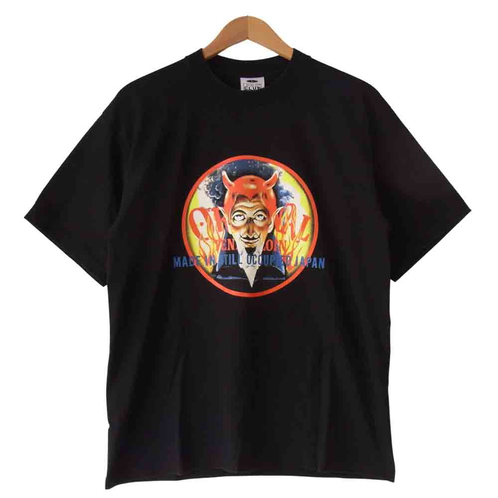 TENDERLOIN テンダーロイン T-TEE ON オールドニック 半袖 プリント Tシャツ PRO CLUB ブラック系 L【中古】