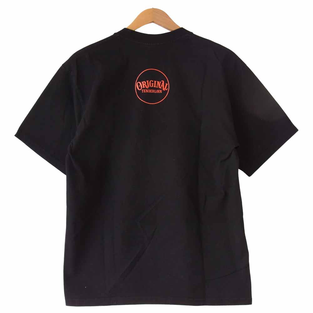 TENDERLOIN テンダーロイン T-TEE ON オールドニック 半袖 プリント Tシャツ PRO CLUB ブラック系 L【中古】