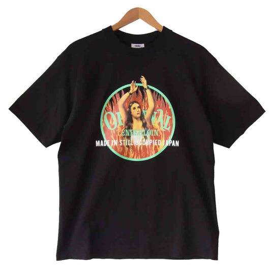 TENDERLOIN テンダーロイン T-TEE WH ロゴ プリント 半袖 Tシャツ ブラック系 L【中古】