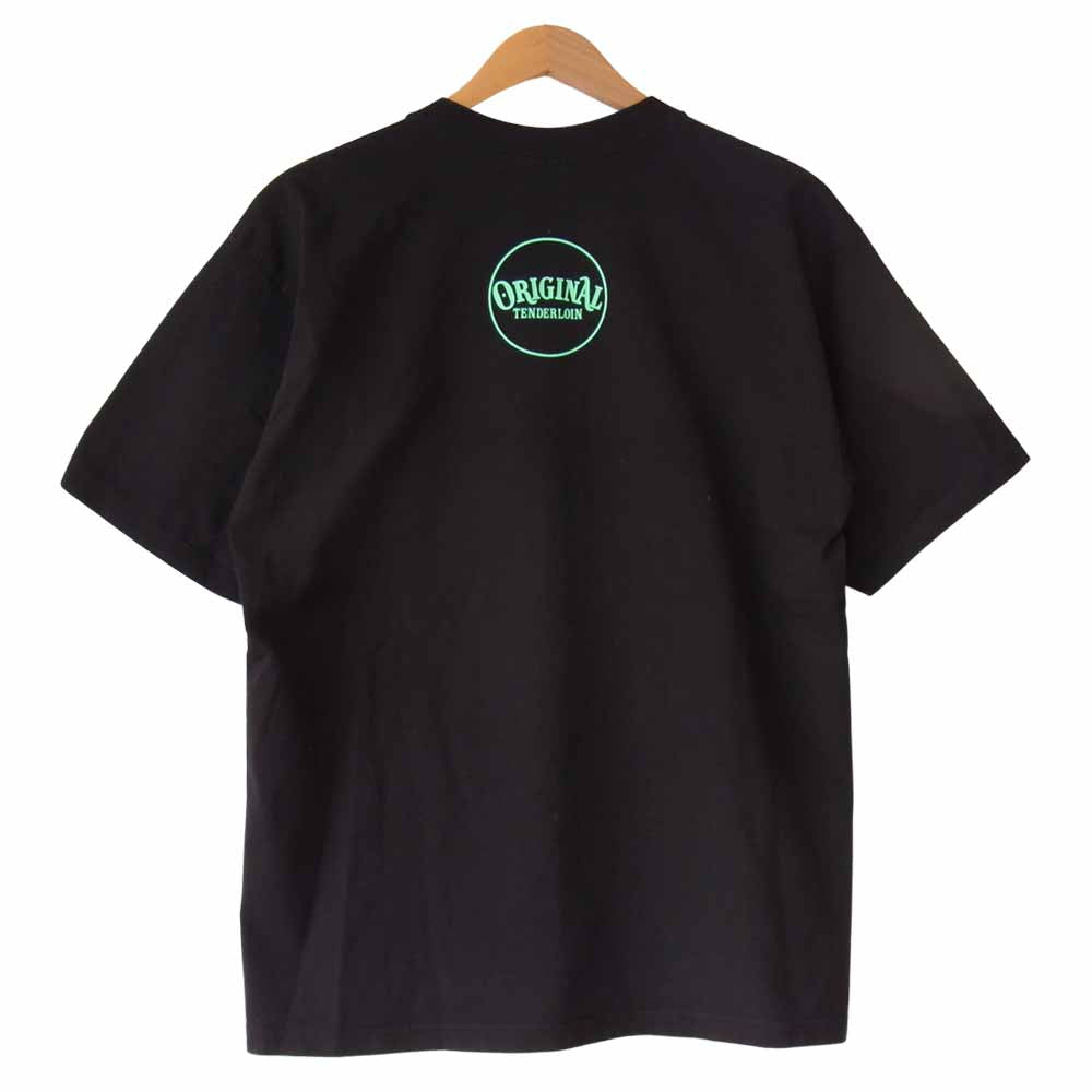 TENDERLOIN テンダーロイン T-TEE WH ロゴ プリント 半袖 Tシャツ ブラック系 L【中古】