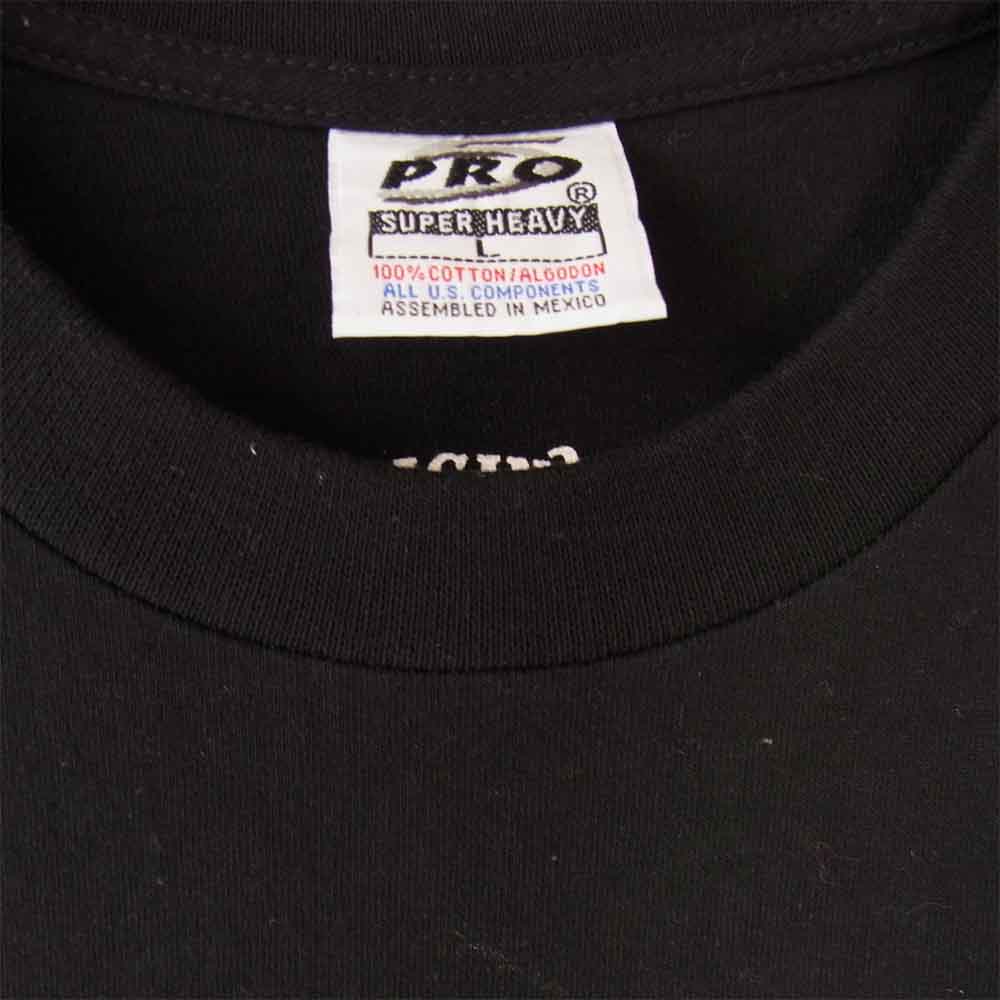 TENDERLOIN テンダーロイン T-TEE GG プリント 半袖 Tシャツ ブラック系 L【中古】