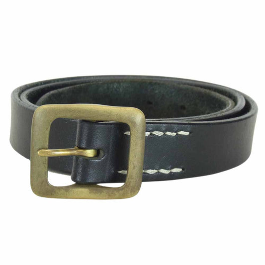 TENDERLOIN テンダーロイン T-VELT レザー ナロー ベルト ブラック系【中古】