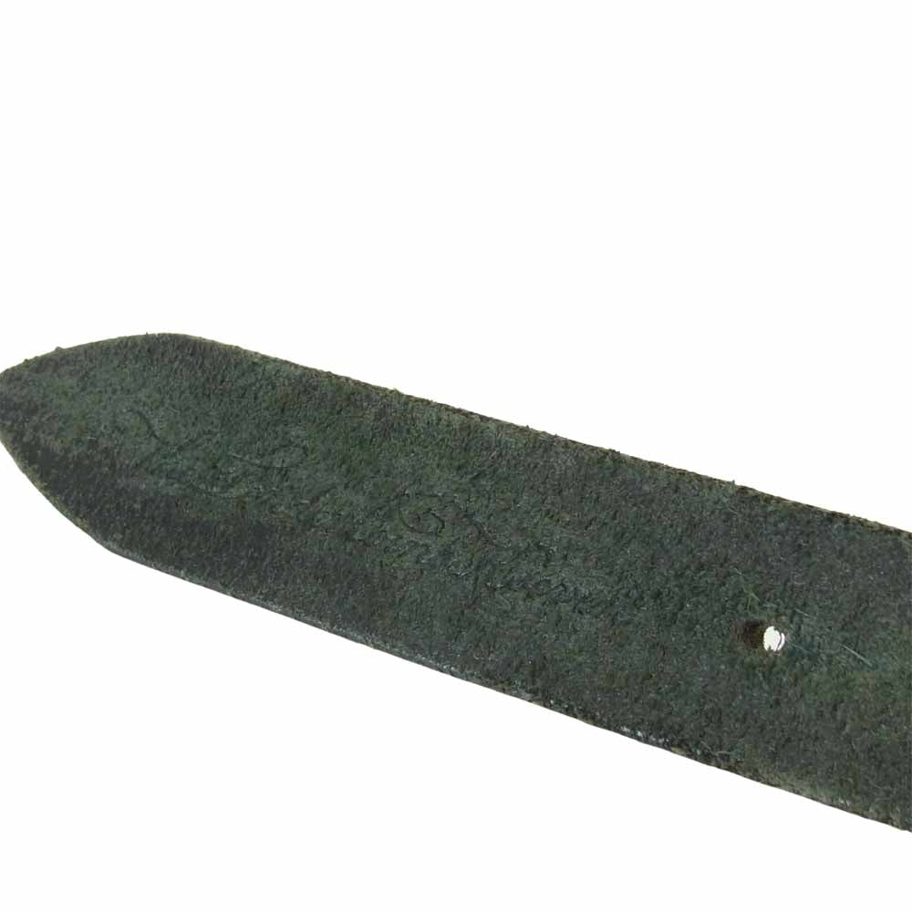 TENDERLOIN テンダーロイン T-VELT レザー ナロー ベルト ブラック系【中古】