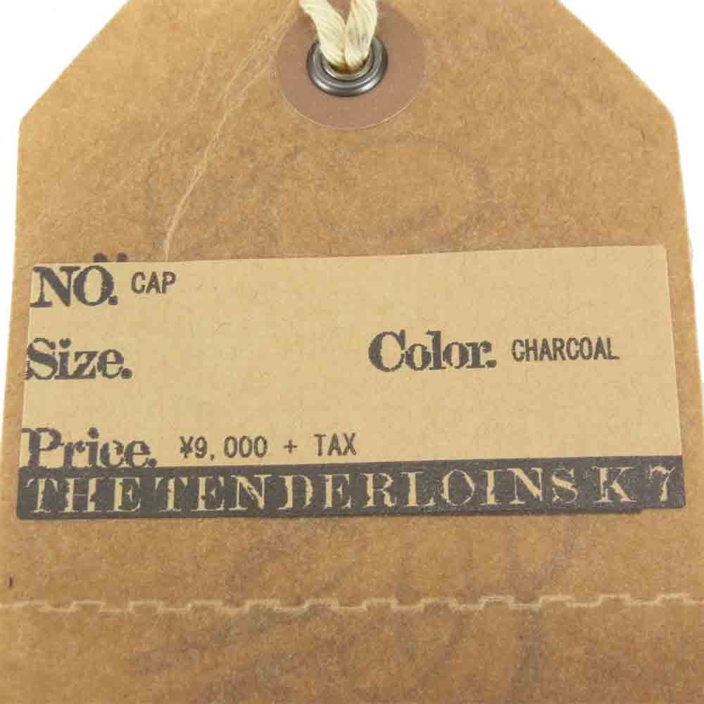 TENDERLOIN テンダーロイン CAP コットン スナップバック 6パネル キャップ グレー系【美品】【中古】