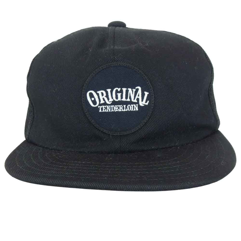 TENDERLOIN テンダーロイン T-TRUCKER CAP MESH トラッカー ロゴ ワッペン メッシュ キャップ ブラック系【中古】