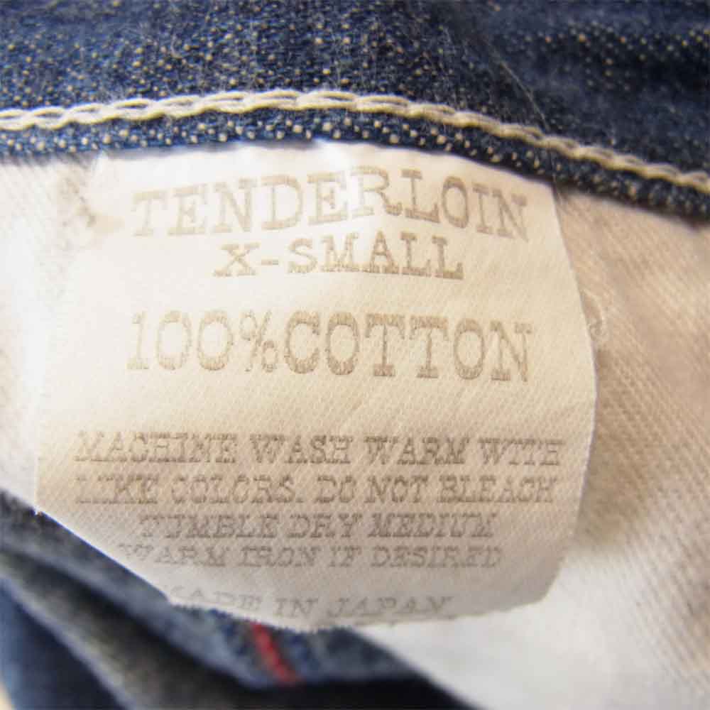 TENDERLOIN テンダーロイン T-PAINTER SHORTS ペインター デニム ショーツ インディゴブルー系 XS【中古】