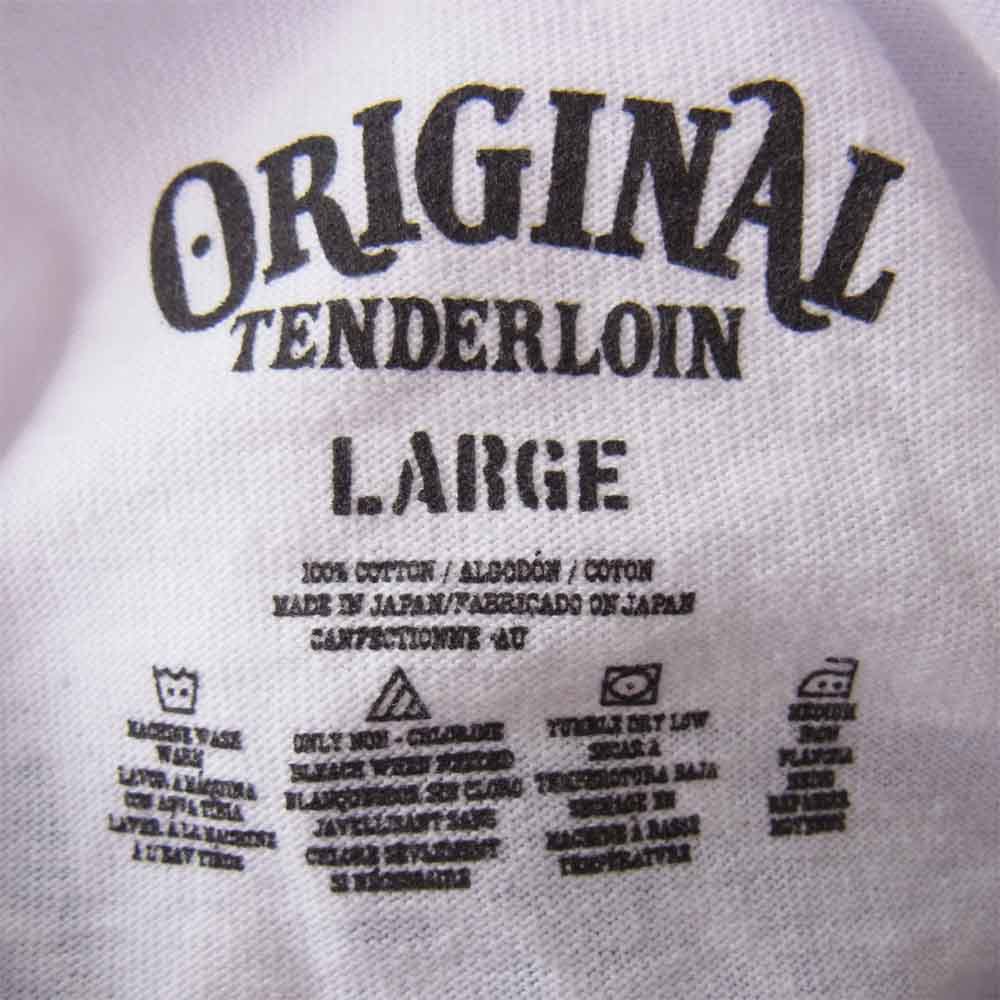 TENDERLOIN テンダーロイン 19AW TEE L/S CS 長袖 Tシャツ ホワイト系 L【中古】