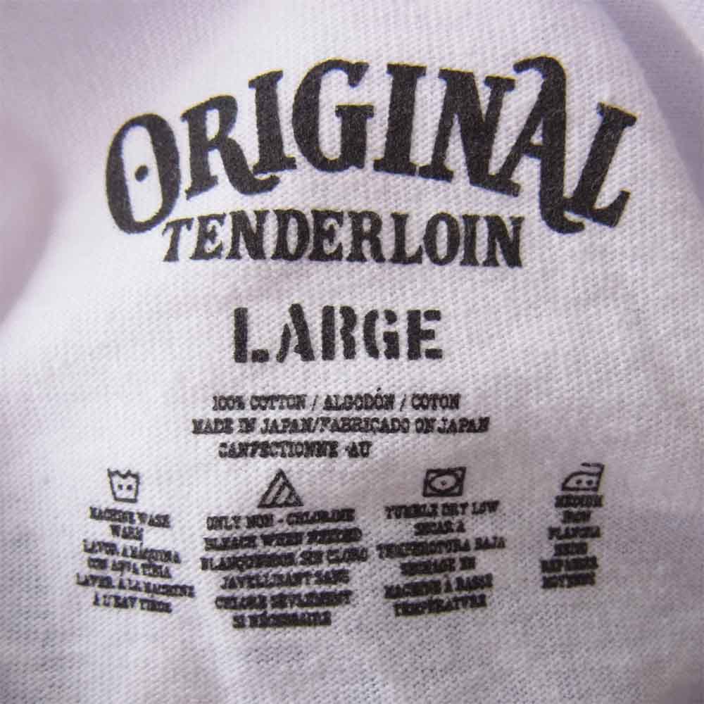 TENDERLOIN テンダーロイン 19AW TEE L/S CS 長袖 Tシャツ ホワイト系 L【中古】