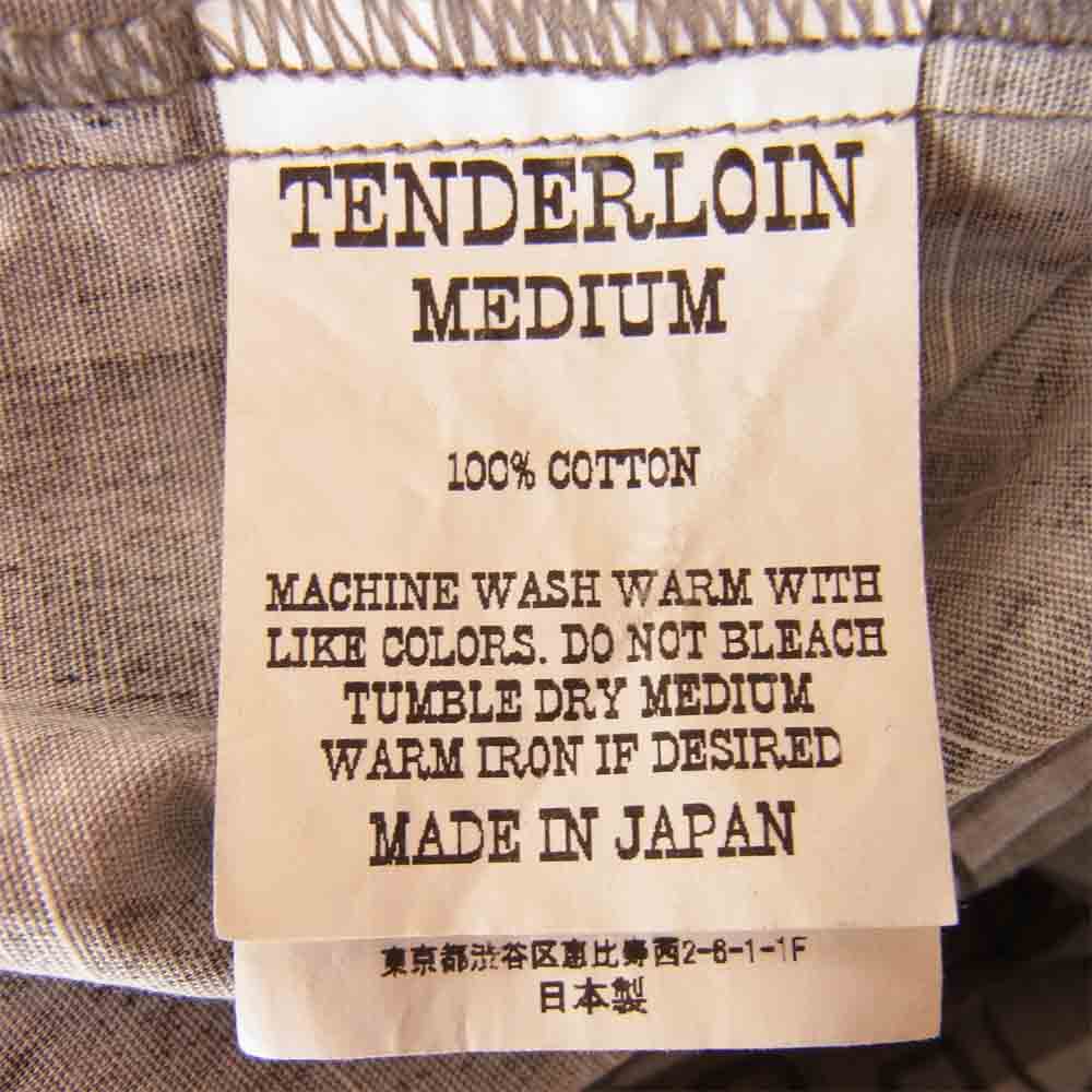 TENDERLOIN テンダーロイン 20SS SHT AS L/S 総柄 長袖 シャツ ブラック系 M【美品】【中古】