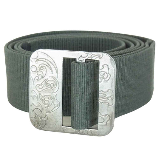 TENDERLOIN テンダーロイン Hosanna ホザーナ T-BELT ボルネオスカル バックル ナイロン ベルト  グリーン系【美品】【中古】