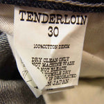 TENDERLOIN テンダーロイン HOOVER UNWASH シンチバック インディゴ デニム インディゴブルー系 30【美品】【中古】