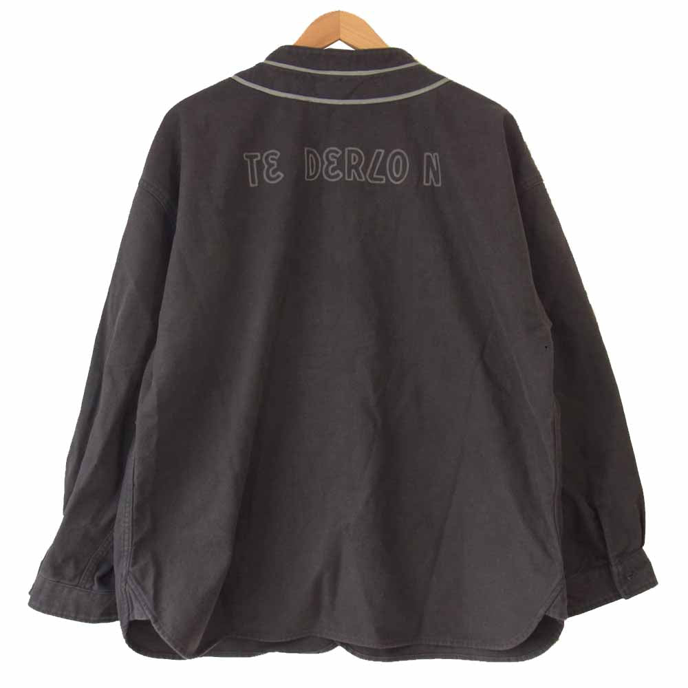 TENDERLOIN テンダーロイン 20AW BASEBALL SHT IF6WAS9!! ベースボール シャツ グレー系 M【美品】【中古】